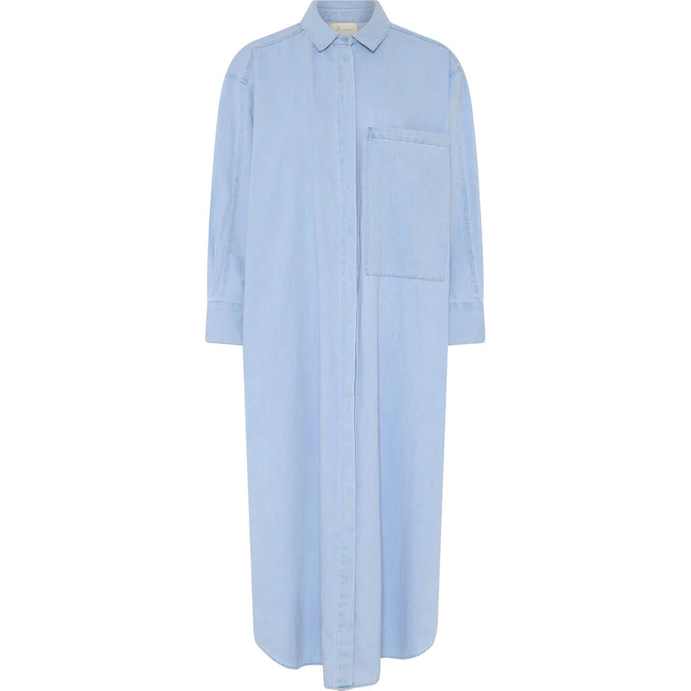 Lyon long dress - Light blue denim