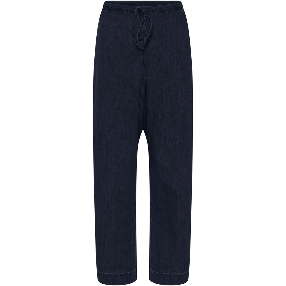 Milano denim ankle pants - Dark blue denim
