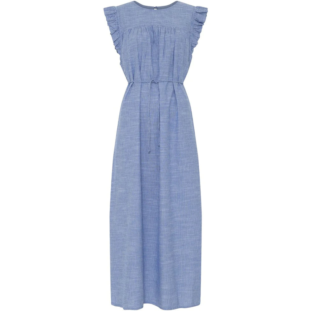 Stockholm dress - Medium blue stripe