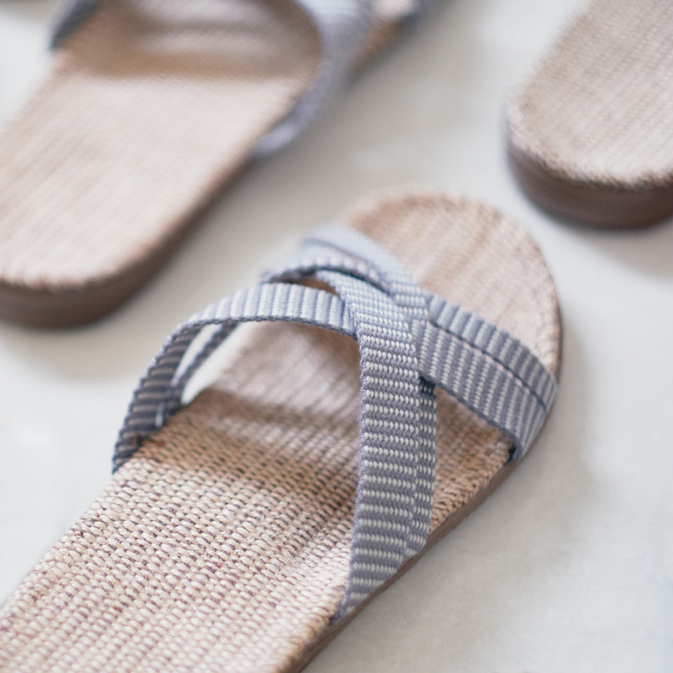 Shangies sandals - Grey stripes