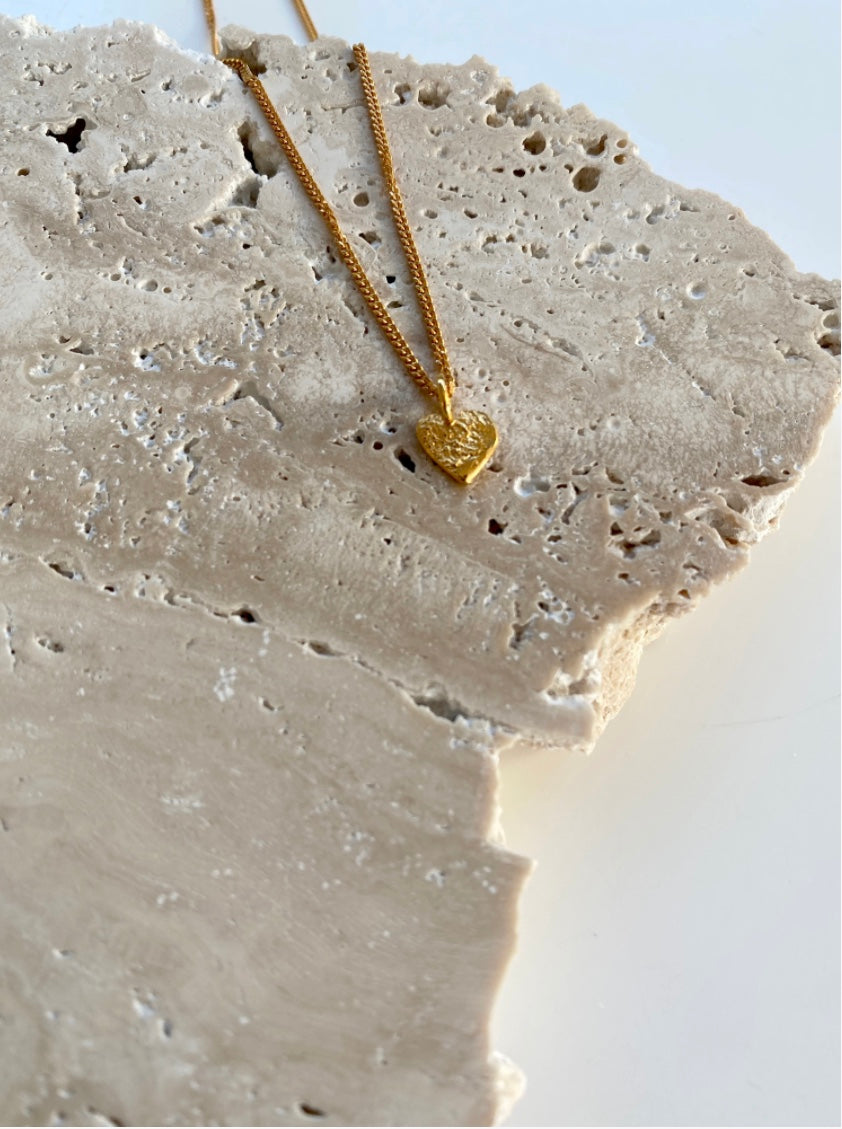 Burning heart necklace